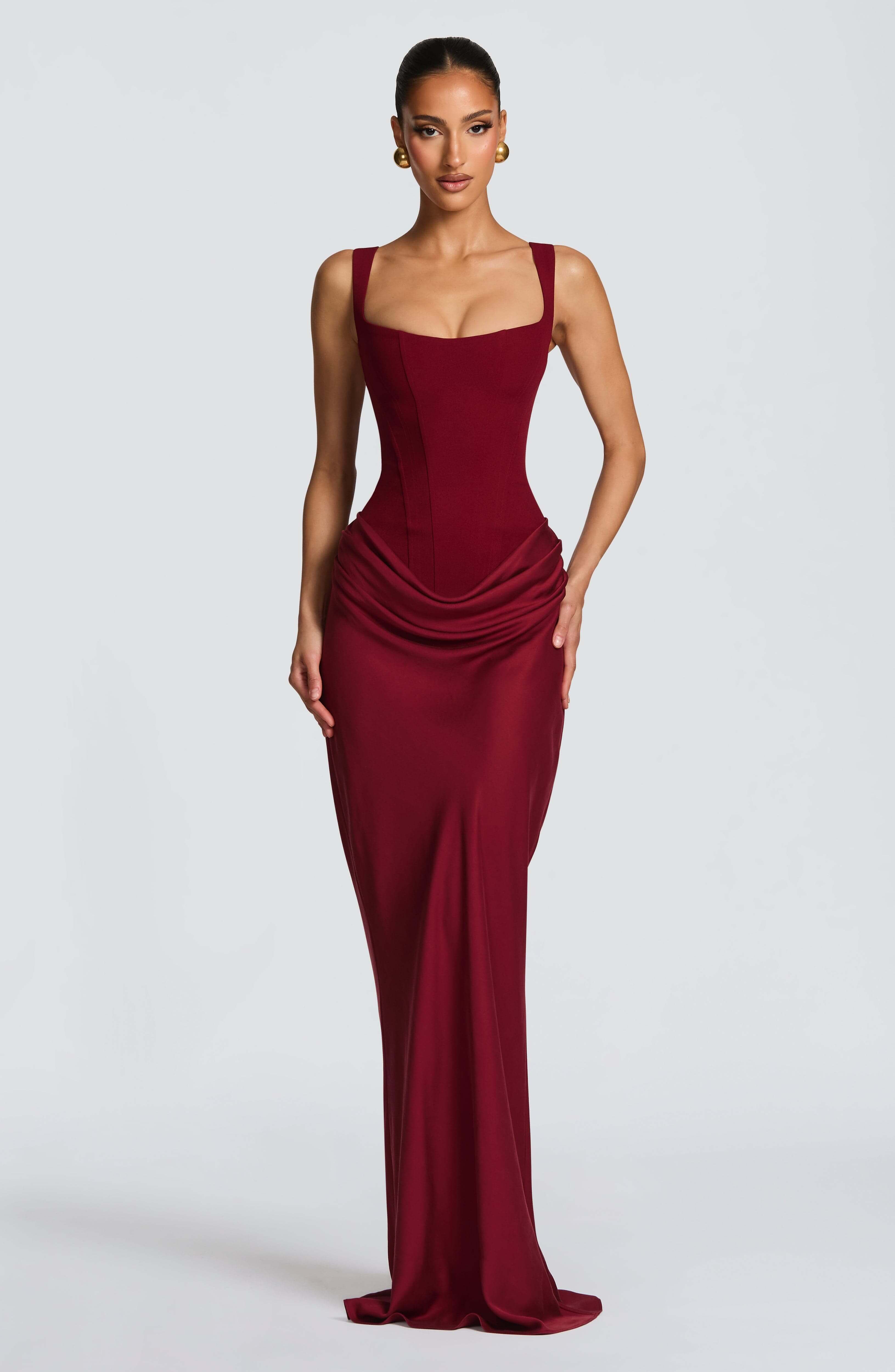 Women’s Satin Maxi Dress for Spring