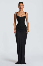 Women’s Satin Maxi Dress for Spring