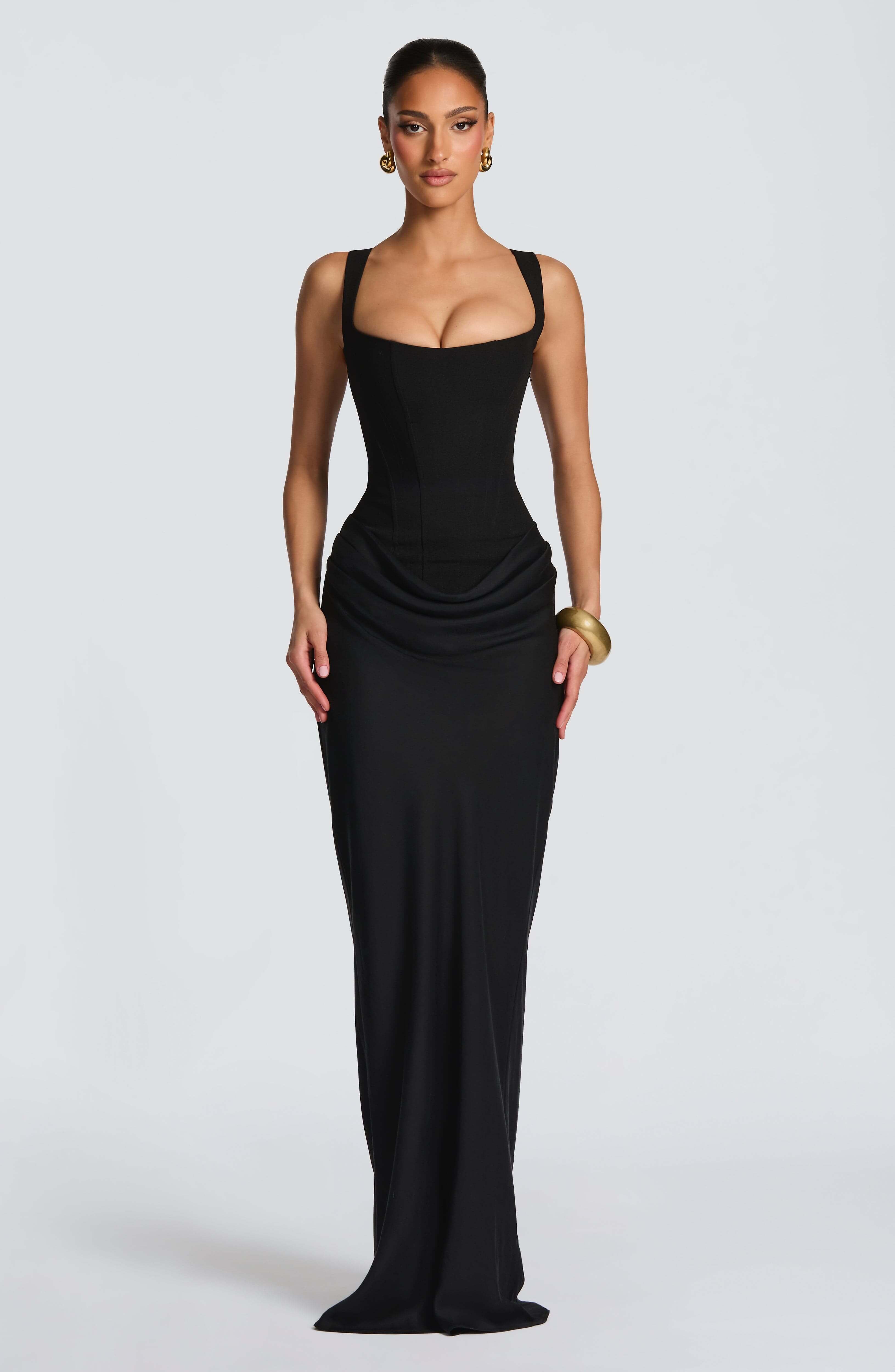 Women’s Satin Maxi Dress for Spring