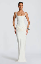 Women’s Satin Maxi Dress for Spring