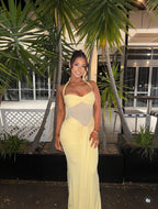 Women’s Mesh Halter Maxi Dress for Spring