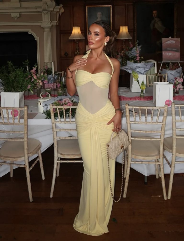 Women’s Mesh Halter Maxi Dress for Spring