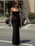 Women’s Mesh Halter Maxi Dress for Spring