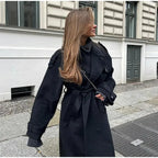 Women’s Long Wool Coat for Winter
