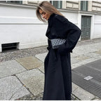 Women’s Long Wool Coat for Winter