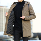 Men’s Insulated Hooded Padded Jacket for Winter