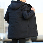 Men’s Insulated Hooded Padded Jacket for Winter