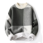 Men’s Merino Wool Knit Sweater for Winter