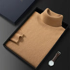 Men’s Cashmere Roll Neck Jumper for Winter