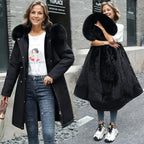 Women’s Faux Fur Lined Hooded Winter Coat