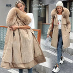 Women’s Faux Fur Lined Hooded Winter Coat