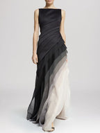 Women’s Chiffon Maxi Evening Dress for Winter