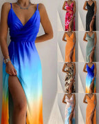 Women's Chiffon Maxi Evening Dress Spring