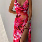 Women's Chiffon Maxi Evening Dress Spring