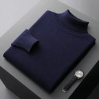 Men’s Cashmere Roll Neck Jumper for Winter