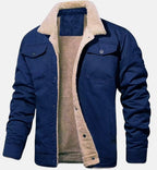 Men’s Fleece Lined Winter Jacket with Cotton Outer