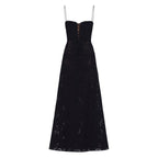 Women’s Strappy Maxi Dress Polyester for Spring