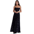 Women’s Strappy Maxi Dress Polyester for Spring