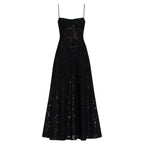 Women’s Strappy Maxi Dress Polyester for Spring