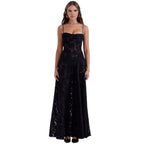 Women’s Strappy Maxi Dress Polyester for Spring