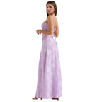 Women’s Strappy Maxi Dress Polyester for Spring