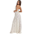 Women’s Strappy Maxi Dress Polyester for Spring