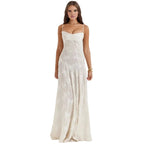 Women’s Strappy Maxi Dress Polyester for Spring