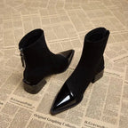 Women's Leather Ankle Boots Winter