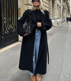 Women’s Long Wool Coat for Winter