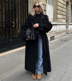 Women’s Long Wool Coat for Winter