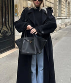 Women’s Long Wool Coat for Winter