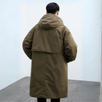 Men’s Cotton Blend Trench Coat for Spring and Transitional Weather