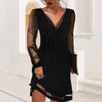 Women’s Chiffon Mini Dress for Spring Evenings