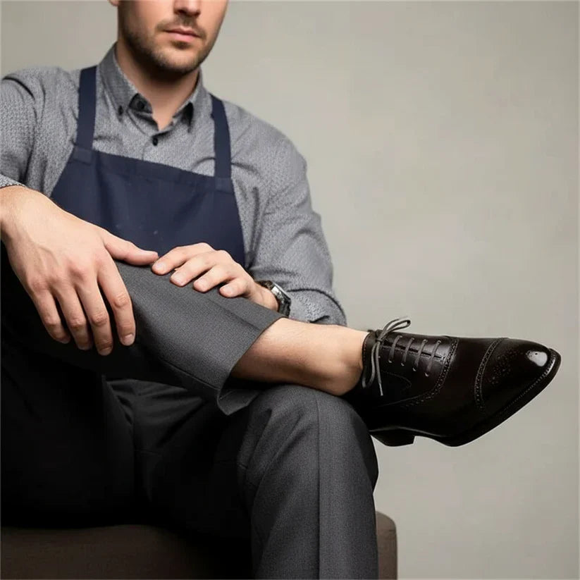 Men's Leather Oxford Dress Shoes Spring