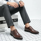 Men's Leather Oxford Dress Shoes Spring