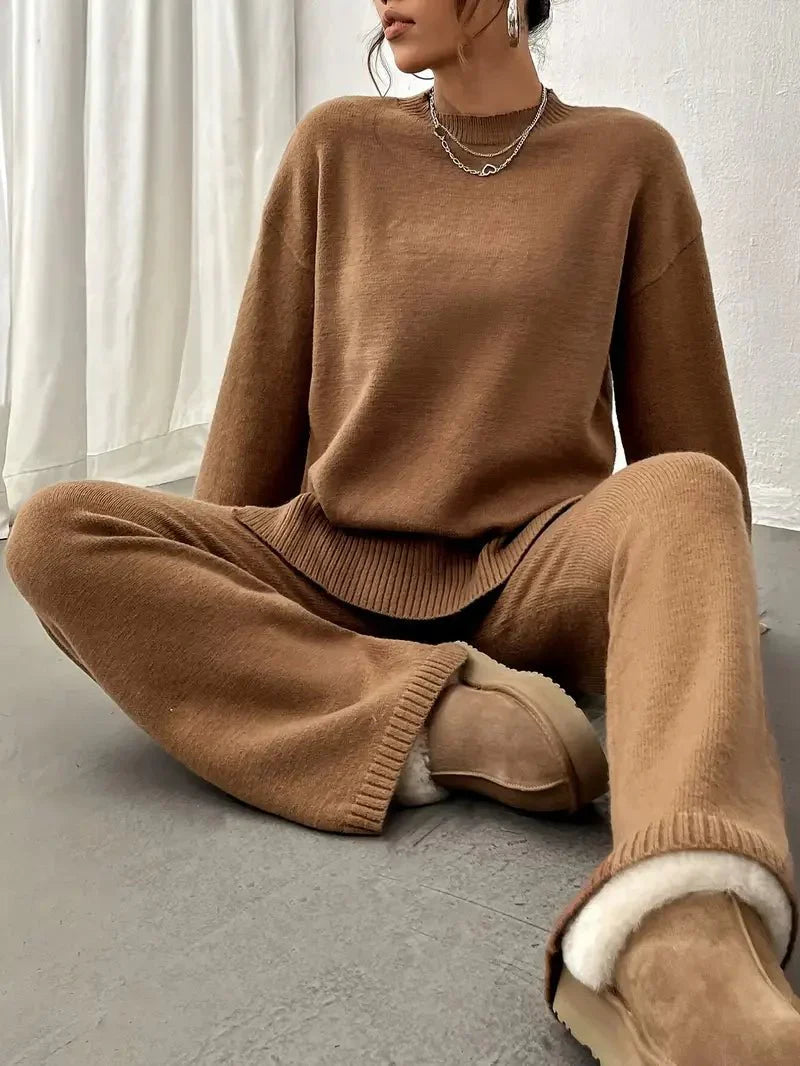 Women’s Cotton Knit Lounge Set for Early Spring
