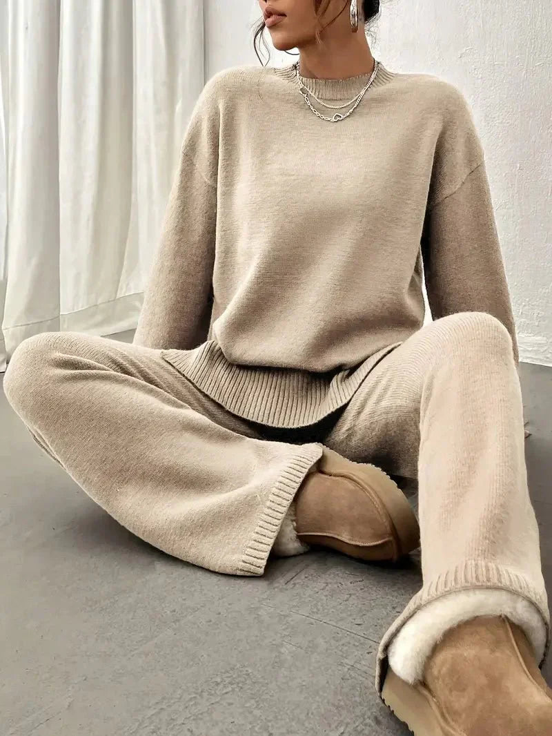 Women’s Cotton Knit Lounge Set for Early Spring