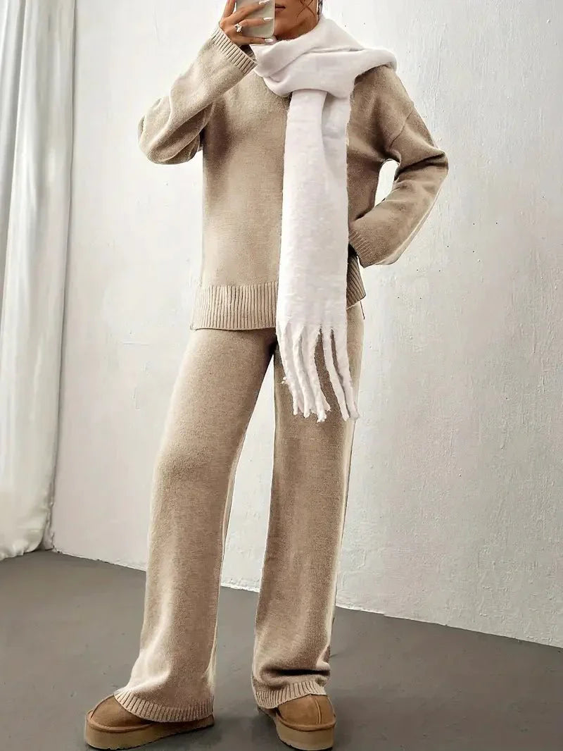 Women’s Cotton Knit Lounge Set for Early Spring