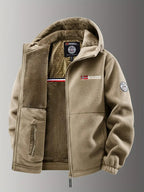 Men’s Fleece Jacket with Hood for Winter