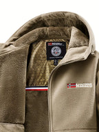 Men’s Fleece Jacket with Hood for Winter