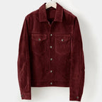Men’s Leather Trucker Jacket for Winter