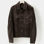 Men’s Leather Trucker Jacket for Winter